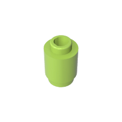 Brick Round 1 x 1 Open Stud #3062 Brick Round 1 x 1 Open Stud #3062 - 42-Lime Lego Block Sets Alternative
