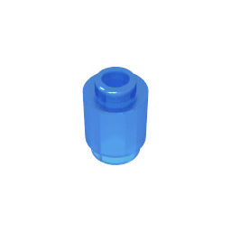 Brick Round 1 x 1 Open Stud #3062 Brick Round 1 x 1 Open Stud #3062 - 150-Trans Dark Blue Lego Block Sets Alternative