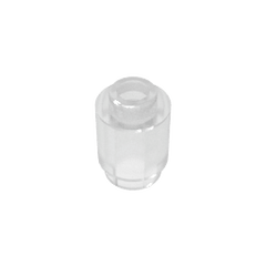 Brick Round 1 x 1 Open Stud #3062 Brick Round 1 x 1 Open Stud #3062 - 180-Trans Clear Lego Block Sets Alternative