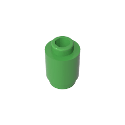 Brick Round 1 x 1 Open Stud #3062 Brick Round 1 x 1 Open Stud #3062 - 43-Bright Green Lego Block Sets Alternative