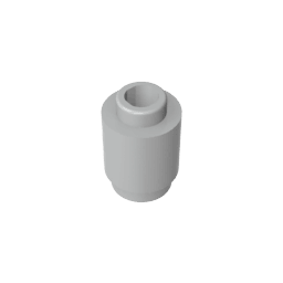 Brick Round 1 x 1 Open Stud #3062 Brick Round 1 x 1 Open Stud #3062 - 71-Light Bluish Gray Lego Block Sets Alternative