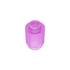 Brick Round 1 x 1 Open Stud #3062 Brick Round 1 x 1 Open Stud #3062 - 111-Trans Dark Pink Lego Block Sets Alternative