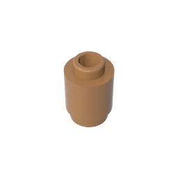 Brick Round 1 x 1 Open Stud #3062 Brick Round 1 x 1 Open Stud #3062 - 84-Medium Dark Flesh Lego Block Sets Alternative