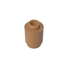 Brick Round 1 x 1 Open Stud #3062 Brick Round 1 x 1 Open Stud #3062 - 84-Medium Dark Flesh Lego Block Sets Alternative