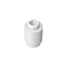 Brick Round 1 x 1 Open Stud #3062 Brick Round 1 x 1 Open Stud #3062 - 91-White Lego Block Sets Alternative