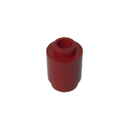 Brick Round 1 x 1 Open Stud #3062 Brick Round 1 x 1 Open Stud #3062 - 14-Dark Red Lego Block Sets Alternative