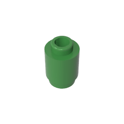 Brick Round 1 x 1 Open Stud #3062 Brick Round 1 x 1 Open Stud #3062 - 40-Green Lego Block Sets Alternative