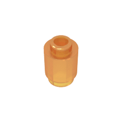Brick Round 1 x 1 Open Stud #3062 Brick Round 1 x 1 Open Stud #3062 - 120-Trans Orange Lego Block Sets Alternative