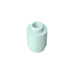 Brick Round 1 x 1 Open Stud #3062 Brick Round 1 x 1 Open Stud #3062 - 45-Light Aqua Lego Block Sets Alternative