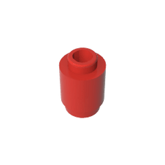 Brick Round 1 x 1 Open Stud #3062 Brick Round 1 x 1 Open Stud #3062 - 10-Red Lego Block Sets Alternative