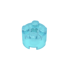 Brick Round 2 x 2 with Axle Hole #6143 Brick Round 2 x 2 with Axle Hole #6143 - 152-Trans Light Blue Lego Block Sets Alternative