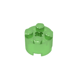 Brick Round 2 x 2 with Axle Hole #6143 Brick Round 2 x 2 with Axle Hole #6143 - 140-Trans Green Lego Block Sets Alternative