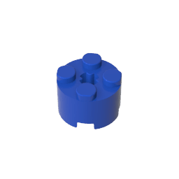 Brick Round 2 x 2 with Axle Hole #6143 Brick Round 2 x 2 with Axle Hole #6143 - 50-Blue Lego Block Sets Alternative