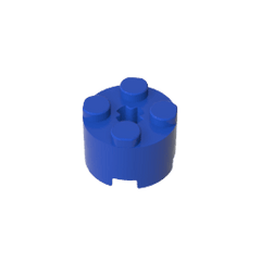 Brick Round 2 x 2 with Axle Hole #6143 Brick Round 2 x 2 with Axle Hole #6143 - 50-Blue Lego Block Sets Alternative