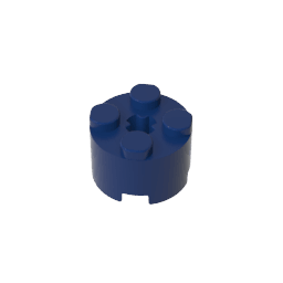 Brick Round 2 x 2 with Axle Hole #6143 Brick Round 2 x 2 with Axle Hole #6143 - 55-Dark Blue Lego Block Sets Alternative