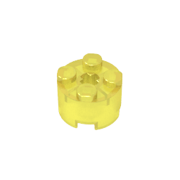 Brick Round 2 x 2 with Axle Hole #6143 Brick Round 2 x 2 with Axle Hole #6143 - 130-Trans Yellow Lego Block Sets Alternative