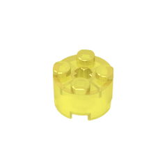Brick Round 2 x 2 with Axle Hole #6143 Brick Round 2 x 2 with Axle Hole #6143 - 130-Trans Yellow Lego Block Sets Alternative