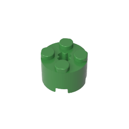 Brick Round 2 x 2 with Axle Hole #6143 Brick Round 2 x 2 with Axle Hole #6143 - 40-Green Lego Block Sets Alternative