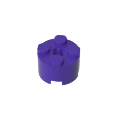 Brick Round 2 x 2 with Axle Hole #6143 Brick Round 2 x 2 with Axle Hole #6143 - 60-Dark Purple Lego Block Sets Alternative