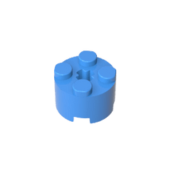 Brick Round 2 x 2 with Axle Hole #6143 Brick Round 2 x 2 with Axle Hole #6143 - 51-Dark Azure Lego Block Sets Alternative