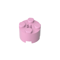 Brick Round 2 x 2 with Axle Hole #6143 Brick Round 2 x 2 with Axle Hole #6143 - 11-Bright Pink Lego Block Sets Alternative