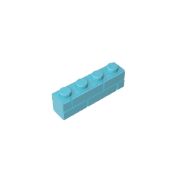 Brick Special 1 x 4 with Masonry Brick Profile #15533 Brick Special 1 x 4 with Masonry Brick Profile #15533 - 46-Medium Azure Lego Block Sets Alternative