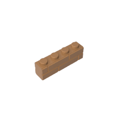 Brick Special 1 x 4 with Masonry Brick Profile #15533 Brick Special 1 x 4 with Masonry Brick Profile #15533 - 84-Medium Dark Flesh Lego Block Sets Alternative