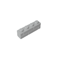 Brick Special 1 x 4 with Masonry Brick Profile #15533 Brick Special 1 x 4 with Masonry Brick Profile #15533 - 71-Light Bluish Gray Lego Block Sets Alternative