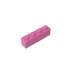 Brick Special 1 x 4 with Masonry Brick Profile #15533 Brick Special 1 x 4 with Masonry Brick Profile #15533 - 12-Dark Pink Lego Block Sets Alternative