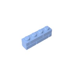 Brick Special 1 x 4 with Masonry Brick Profile #15533 Brick Special 1 x 4 with Masonry Brick Profile #15533 - 53-Bright Light Blue Lego Block Sets Alternative