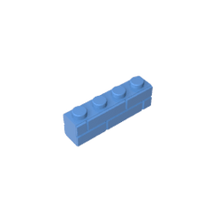 Brick Special 1 x 4 with Masonry Brick Profile #15533 Brick Special 1 x 4 with Masonry Brick Profile #15533 - 52-Medium Blue Lego Block Sets Alternative
