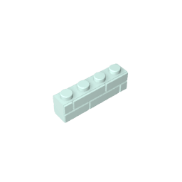 Brick Special 1 x 4 with Masonry Brick Profile #15533 Brick Special 1 x 4 with Masonry Brick Profile #15533 - 45-Light Aqua Lego Block Sets Alternative
