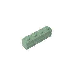Brick Special 1 x 4 with Masonry Brick Profile #15533 Brick Special 1 x 4 with Masonry Brick Profile #15533 - 48-Sand Green Lego Block Sets Alternative