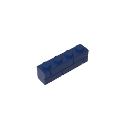 Brick Special 1 x 4 with Masonry Brick Profile #15533 Brick Special 1 x 4 with Masonry Brick Profile #15533 - 55-Dark Blue Lego Block Sets Alternative