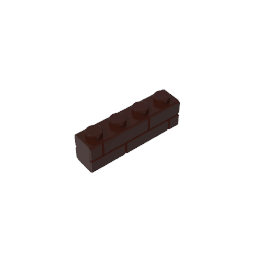 Brick Special 1 x 4 with Masonry Brick Profile #15533 Brick Special 1 x 4 with Masonry Brick Profile #15533 - 82-Dark Brown Lego Block Sets Alternative