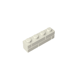 Brick Special 1 x 4 with Masonry Brick Profile #15533 Brick Special 1 x 4 with Masonry Brick Profile #15533 - 90-White Lego Block Sets Alternative