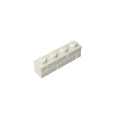 Brick Special 1 x 4 with Masonry Brick Profile #15533 Brick Special 1 x 4 with Masonry Brick Profile #15533 - 90-White Lego Block Sets Alternative