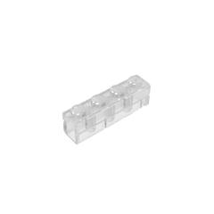 Brick Special 1 x 4 with Masonry Brick Profile #15533 Brick Special 1 x 4 with Masonry Brick Profile #15533 - 180-Trans Clear Lego Block Sets Alternative