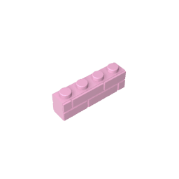 Brick Special 1 x 4 with Masonry Brick Profile #15533 Brick Special 1 x 4 with Masonry Brick Profile #15533 - 11-Bright Pink Lego Block Sets Alternative