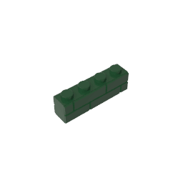 Brick Special 1 x 4 with Masonry Brick Profile #15533 Brick Special 1 x 4 with Masonry Brick Profile #15533 - 47-Dark Green Lego Block Sets Alternative