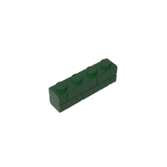 Brick Special 1 x 4 with Masonry Brick Profile #15533 Brick Special 1 x 4 with Masonry Brick Profile #15533 - 47-Dark Green Lego Block Sets Alternative