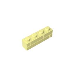 Brick Special 1 x 4 with Masonry Brick Profile #15533 Brick Special 1 x 4 with Masonry Brick Profile #15533 - 33-Bright Light Yellow Lego Block Sets Alternative