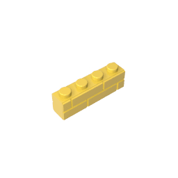 Brick Special 1 x 4 with Masonry Brick Profile #15533 Brick Special 1 x 4 with Masonry Brick Profile #15533 - 30-Yellow Lego Block Sets Alternative