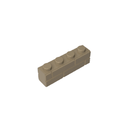Brick Special 1 x 4 with Masonry Brick Profile #15533 Brick Special 1 x 4 with Masonry Brick Profile #15533 - 34-Dark Tan Lego Block Sets Alternative