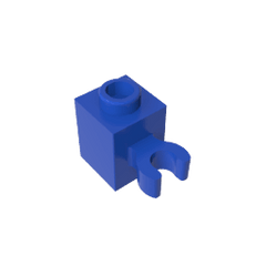 Brick Special 1 x 1 with Clip Vertical [Thick U Clip, Solid Stud] #60475 Brick Special 1 x 1 with Clip Vertical [Thick U Clip, Solid Stud] #60475 - 50-Blue Lego Block Sets Alternative