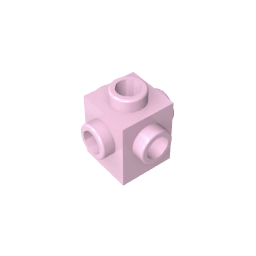 Brick Special 1 x 1 Studs on 4 Sides #4733 Brick Special 1 x 1 Studs on 4 Sides #4733 - 17-Pale Pink Lego Block Sets Alternative