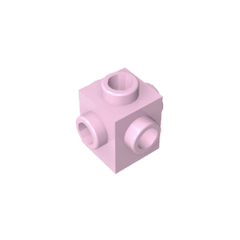 Brick Special 1 x 1 Studs on 4 Sides #4733 Brick Special 1 x 1 Studs on 4 Sides #4733 - 17-Pale Pink Lego Block Sets Alternative