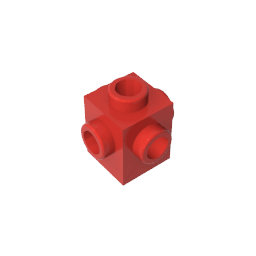 Brick Special 1 x 1 Studs on 4 Sides #4733 Brick Special 1 x 1 Studs on 4 Sides #4733 - 10-Red Lego Block Sets Alternative