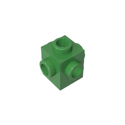 Brick Special 1 x 1 Studs on 4 Sides #4733 Brick Special 1 x 1 Studs on 4 Sides #4733 - 40-Green Lego Block Sets Alternative