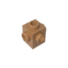 Brick Special 1 x 1 Studs on 4 Sides #4733 Brick Special 1 x 1 Studs on 4 Sides #4733 - 84-Medium Dark Flesh Lego Block Sets Alternative
